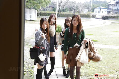 A lot of japanese swingers in group sex session